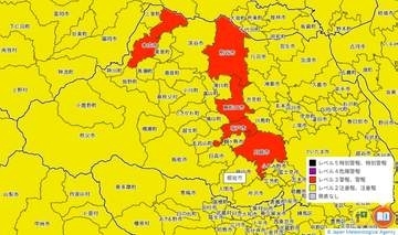 【速報】埼玉県東松山市、滑川町にレベル4の土砂災害危険警報　5市にレベル3の大雨警報も発令中