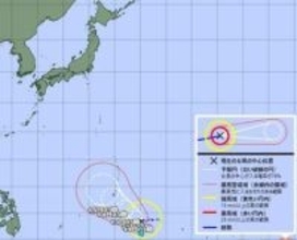 【速報】台風4号が発生　非常に強い勢力に発達へ　5日後には中心気圧920ヘクトパスカル　最大瞬間風速70メートルの予想