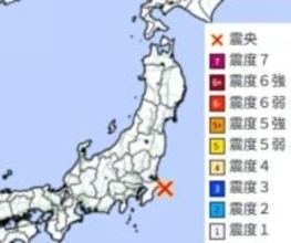 【速報】関東で地震　M4.2　震源は千葉県東方沖　津波の心配なし