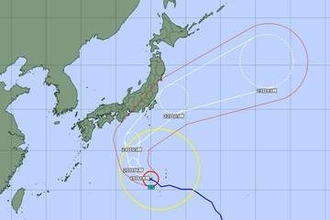 台風25号、埼玉県内で警報級大雨が降る恐れ　20日から21日にかけ、レベル2の大雨注意報と土砂災害注意報を発表する見込み　21日、関東に最接近の予報　熊谷地方気象台など警戒を呼びかけ