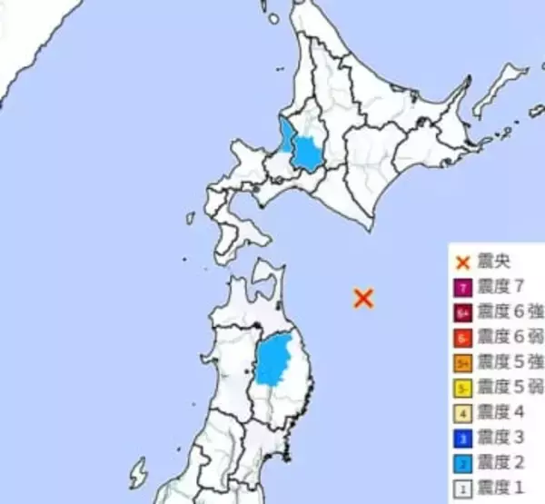 【速報】東北と関東で地震　M5.0とM3.2