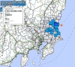 【速報】関東、東北で地震　M4.1　埼玉、東京など広く揺れる　震源地は茨城県沖