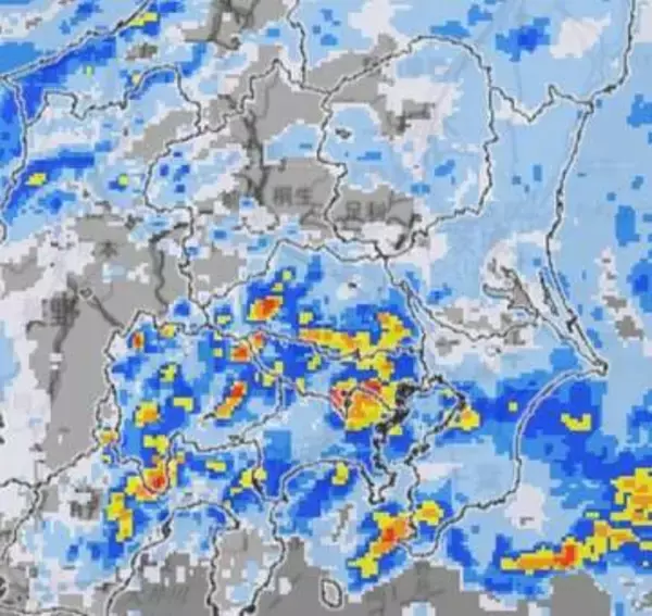 【速報】埼玉県南部に大雨注意報