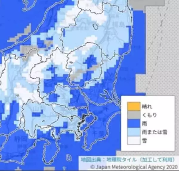 【大雪情報】埼玉、東京で雪か　秩父や多摩で10～15センチ、関東北部山地で40センチの降雪予報　南部平地、23区でも積雪の可能性