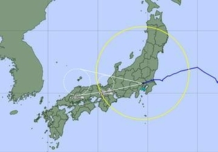 台風15号…埼玉を通過中か　最大瞬間風速は30メートル、都内へ　強雨を降らせる雨雲が移動中　東武線は運転見合わせ