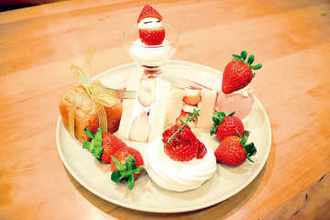 お薦めは「あまりんデザートプレート」　女性客から人気集める、本庄・農園直営カフェ「Fri Fre」　農園で生産した糖度の高い「あまりん」、たっぷり楽しめるプレート