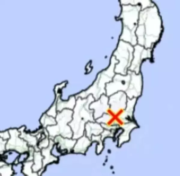 【速報】関東で地震　M3.5　震源は埼玉県北部