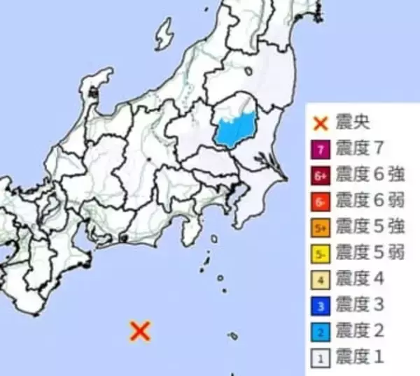 【速報】関東・東北で地震　M5.0　東京、埼玉、栃木、千葉、茨城、群馬、福島、宮城で揺れる　震源地は三重県南東沖　震源の深さ330キロ　深い太平洋プレートを地震が伝わる「異常震域」か　400キロ以上離れた栃木で最大震度