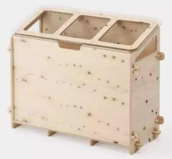 微生物が生ごみ分解　組み立て式の処理容器を販売　カインズなど5者が約1年かけて構想、量産化　電気も水も使わず家庭の生ごみを分解