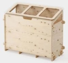 微生物が生ごみ分解　組み立て式の処理容器を販売　カインズなど5者が約1年かけて構想、量産化　電気も水も使わず家庭の生ごみを分解