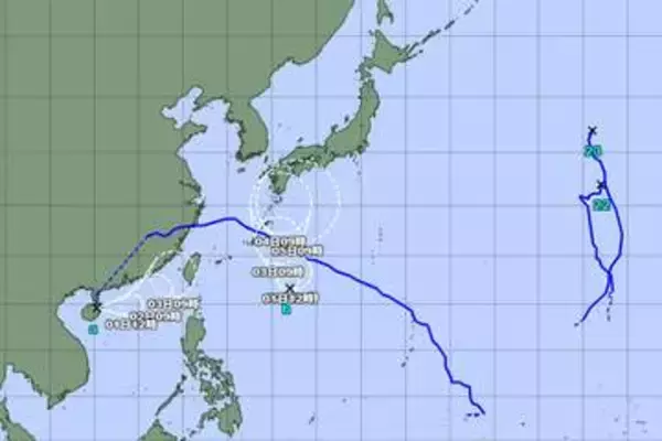 【速報】新たな台風発生へ　日本の南に“台風のたまご”、本州へ向かう予測　最大瞬間風速25メートルか