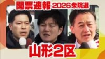 開票速報【山形2区】開票率46.1％　21:30時点