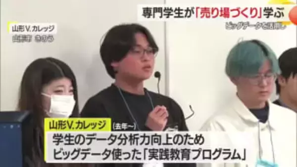 ターゲット・売れ筋の分析などマーケティング実践　専門学校生が企業で「売り場づくり」　山形
