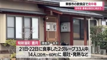 生カキ・刺身・サメの煮付け提供の店で…県内今年初の食中毒・患者は快方に向かう　山形・東根市