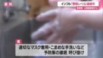 【インフルエンザ】患者数997人（前週比-265人）も6週連続で警報レベル　予防の徹底を　山形