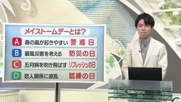 【天気／山形】天気ふりかえり＆メイストームデーとは？　中村友祐気象予報士の天気予報(1)