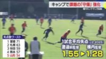 【モンテディオ山形】キャンプで課題の「守備」強化…失点の多さリーグワースト5　横内モンテディオ始動