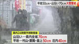 「11日夜～12日明け方にかけ大雪警戒…県内降雪量平地50cm・山沿い70cm予想　山形」の画像1