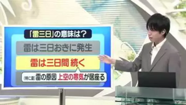 【天気／山形】上空に寒気が居座り雷は3日続く＆週末の詳しい天気　中村友祐気象予報士の予報(2)
