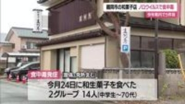 老舗和菓子店の和生菓子食べノロウイルスによる食中毒14人　手洗い・洗浄・加熱など予防を　山形・鶴岡市