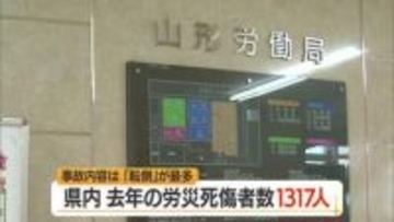去年の労災死傷者は1317人…「転倒」が最も多く　【山形】