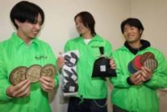 岡山理科大の2グループがCF　イグサ新商品開発、木のおもちゃ児童館に