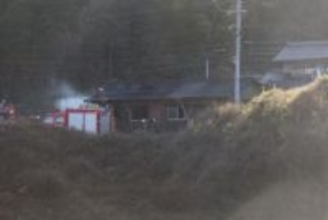 平屋の民家全焼 1人けが　倉敷