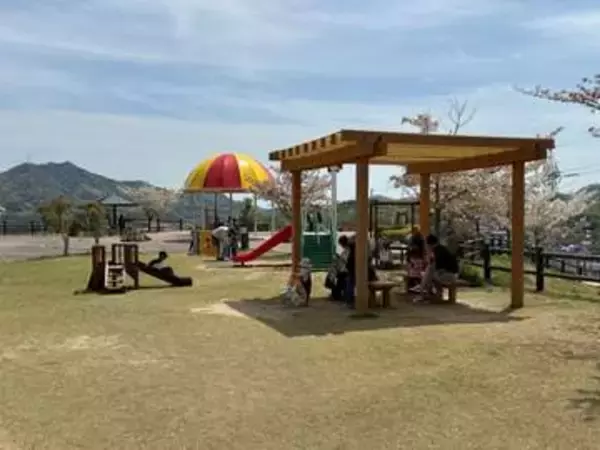 インクルーシブ遊具で遊んで　里庄町 つばきの丘運動公園に整備
