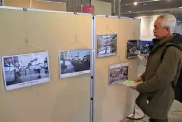 東日本大震災15年　被害と復興対比　岡山市役所で写真展