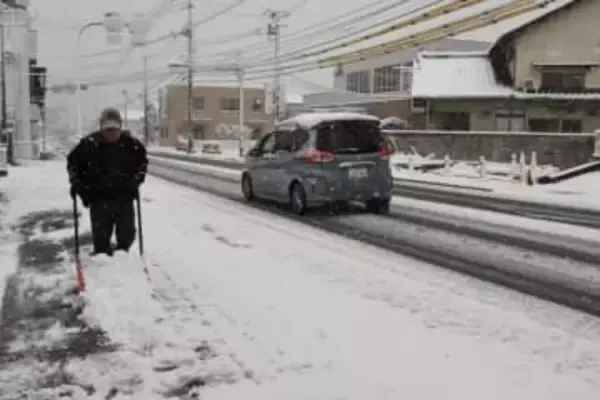 岡山県北の山地中心に降雪続く　南部も地域によって積もる見込み