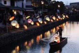 趣増す白壁の町並み　倉敷春宵あかり開幕