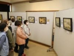 自然の景色 ちぎり絵で表現　15、16日に浅口で作品展