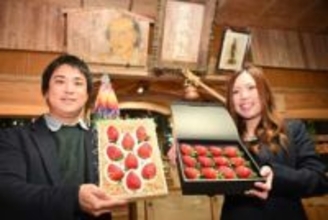 甘い大粒イチゴ「武蔵」　美作農園 1月中旬本格販売