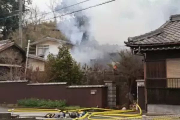 倉敷で民家全焼　けが人なし