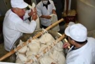 年に1度、袋づりで酒搾り　新見・三光正宗、際立つ味わい