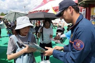 リチウムイオン電池発火注意を　木下サーカス来場者に啓発　岡山市消防局など