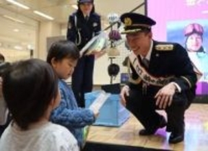 ミラノ五輪金 木村選手 一日署長　倉敷で交通ルール順守呼びかけ