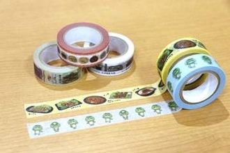 津山市のシンボル、マスキングテープに　観光センターなどで販売
