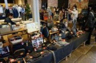 デニムやイ草製品 展示販売　アイビースクエア 倉敷の繊維PR