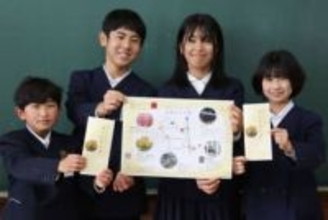 地元の隠れた名所 マップに　久米南 誕生寺小6年生製作