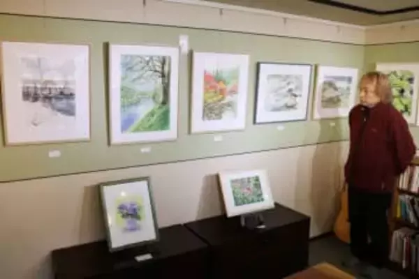 鏡野やスイスの風景23点　水彩画家光井ひろみさん作品展