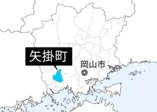 路線バスとシニアカーが接触 岡山・矢掛の国道　高齢男性が軽いけが