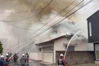 岡山で民家全焼　1人が遺体で発見