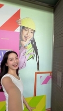 モデル平井佑奈さん（岡山市出身） 「岡山一番街」「さんすて岡山」リニューアルPR役に　フォトブースも登場