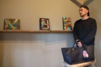 児玉さん個展 倉敷 阿知まち広場　絵画の在り方問う新シリーズ