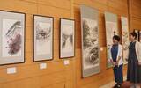 「日本の風景趣深く描いた作品50点　福山で水墨画グループ「雪友会」展」の画像1