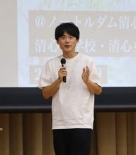 「AIに負けないで」　独立研究者森田さんが清心中・清心女子高で講演
