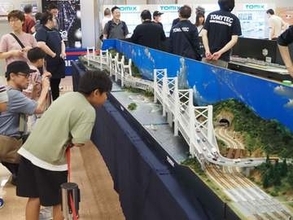 ことでん、JR四国が高松でイベント　鉄道模型走行や巨大ジオラマ