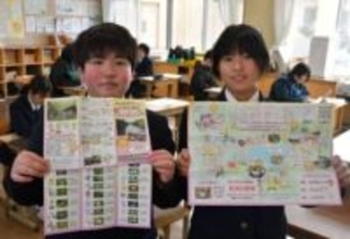 新見・鯉が窪湿原に足を運んで　哲西中1年がデジタルマップ作成