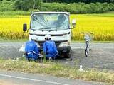 「中学生 トラックにはねられ、意識不明　津山の市道」の画像1